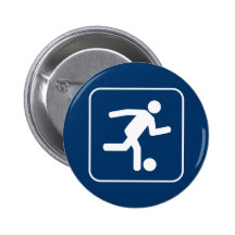 Fußball-Fußball-Symbol-Knopf Anstecknadelbuttons