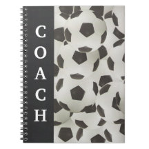 Fußball-/Fußball-Trainer-Textbuch Spiral Notizbücher