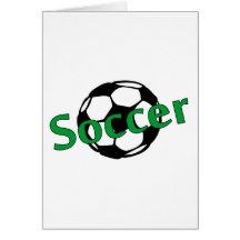 Fußball (Grün) Grußkarten