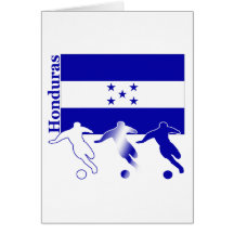 Fußball Honduras Grußkarte