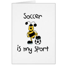 Fußball ist meine Sport-T-Shirts und Geschenke Grußkarten