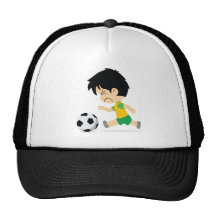 Fußball-Junge Retromütze