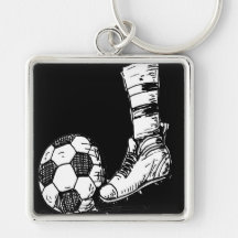 FUSSBALL-KICKER SCHWARZWEISS SCHLÜSSELBÄNDER