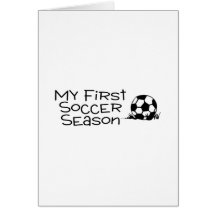 Fußball meine erste Fußball-Jahreszeit Karte
