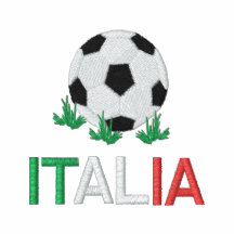 Fußball-Polo-Hemd Italiens Italien gesticktes