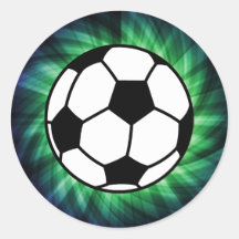Fußball Runder Aufkleber