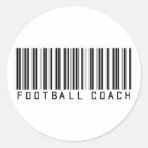 Fußball-Trainer-Bar-Code Sticker