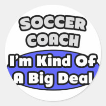 Fußball-Trainer-… große Sache Runde Sticker