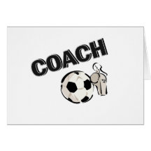 Fußball-Trainer Grußkarte