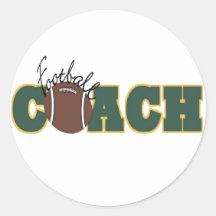 Fußball-Trainer Runde Sticker