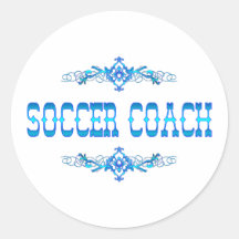 FUSSBALL-TRAINER RUNDE STICKER