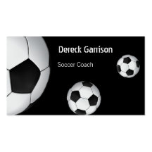 Fußball-Trainer-Visitenkarte
