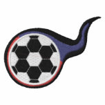 Fußball-Vati-Doppeltes versah gestickter Hoodie mi