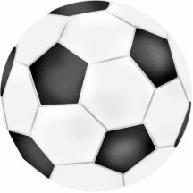 Fußball-Verzierung Acrylausschnitt