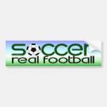 Fußball = wirklicher Fußball Auto Aufkleber