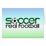 Fußball = wirklicher Fußball Grußkarten