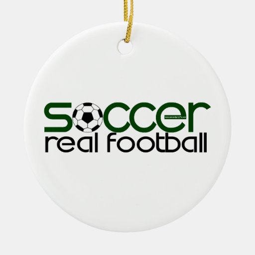 Fußball = wirklicher Fußball Weihnachtsbaum Ornamente