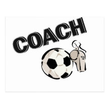 Fußball-Zug (Pfeife/Ball) Postkarten