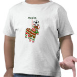 Fußballart-Kleinkindt-shirt des Esels mexikanische