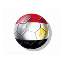 Fußballfangang Ägyptens Pharoahs Postkarten