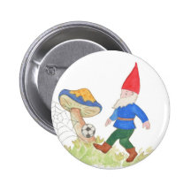 Fußballgnome-Knopf Anstecknadelbutton