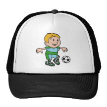 Fußballjunge Trucker Kappe