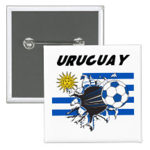 Fußballknopf Uruguays Futbol Buttons