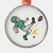 Fußballspieler weg treten ornament