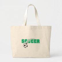 Fußballtext mit Ballentwurf Einkaufstaschen