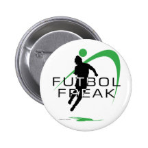 Futbol Freak - Grün - Jungen Anstecknadelbutton