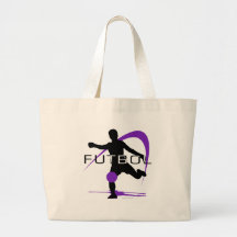 Futbol - lila - Jungen Einkaufstaschen