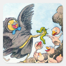 Füttern von Zeit Aufkleber