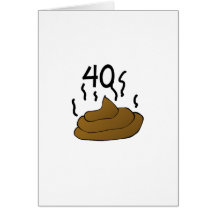 Gag-Geschenk "40. Geburtstag " Karten