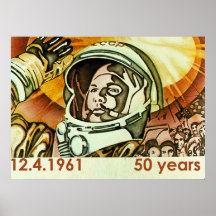 Gagarin Gross-Poster