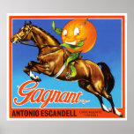 Gagnant Orange Plakatdrucke