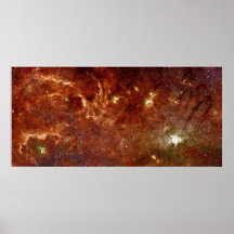 Galaktischer Kern der Milchstraße-Galaxie Plakat