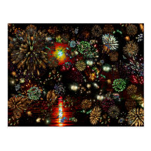 Galaxie der Feuerwerks-Collage 12 13 2010 2859a Postkarten