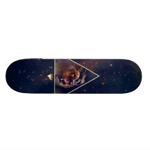 Galaxie-Dreieck-Löwe-Kopf - Trendium authentisch Skateboard Deck