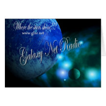 Galaxie-Nettoradiogruß-Karte
