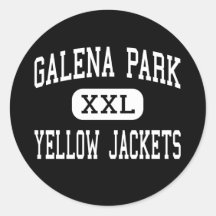 Galena-Park - gelbe Jacken - hoch - Galena-Park Sticker