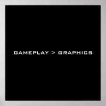 Gameplay > Grafiken. Schwarzes Weiß Plakatdrucke
