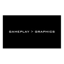 Gameplay > Grafiken. Schwarzes Weiß Visitenkartenvorlage