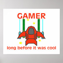 Gamer Before It Was Cool Retro Style Poster