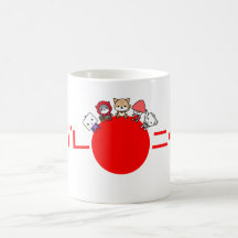 Ganbare Bewohner von Nippon Becher Kaffeetasse