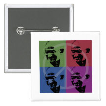 Gandhi Anstecknadelbuttons