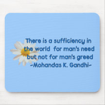 Gandhi Erdzitat Mousepads