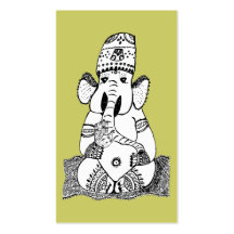 Ganesha hindische Gottheits-Visitenkarte