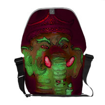 Ganesha Lebentasche (rot) Kurier Taschen