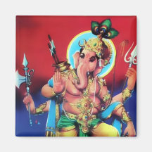Ganesha Magnet - Version 1 Kühlschrankmagnet
