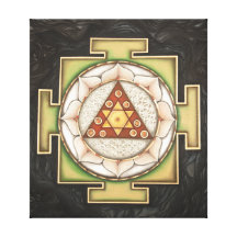 Ganesha Yantra Leinwand Drucke
